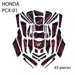 Grippatch Honda Pcx-125 (2025) İle Uyumlu 43 Parça Tank Pad Seti Gc40-K-S