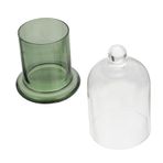 GRIRIW 1 Takım Cam Mum Kupası Dayanıklı Mum Balmumu Kupası Aroma Şişe Mumluk
