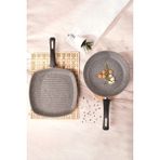 Gris Bio Granit Tava ve Grill Seti - --