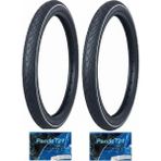 Grl 28 Jant 28X1.1/4 (700X32) (32-622) Uyumlu 3 mm Zırhlı 5101 Bisiklet Dış Lastiği x 2 Adet + Plus Panda Iç Lastik Seti