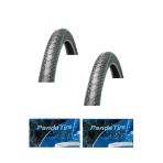 Grl 28X1.5/8X1.50 1 Mm Zırhlı Reflektörlü 1081 Bisiklet Dış Lastiği X 2 Adet + Panda İç Lastik Seti
