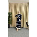 GRNMODA Büzgülü Viskon Elbise Tesettür