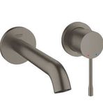 Grohe 19408AL1 Essence M-Boyut Brushed Hard Graphite 2 Delikli Ankastre Lavabo Bataryası