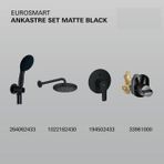 Grohe 194502433SET Eurosmart Mat Siyah Ankastre Set