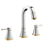 Grohe 20389IG0 Grandera M-boyut Krom/Altın 3 Delikli Lavabo Bataryası