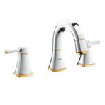 Grohe 20417IG0 Grandera S Boyut Krom Altın 3 Delikli Lavabo Bataryası