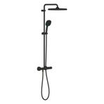 Grohe 266892431 Mat Siyah Tempesta Cube Termostatik Duş Bataryalı Duş Sistemi