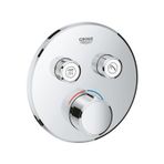 Grohe 29145000 Smartcontrol Çift Valfli Akış Kontrollü Ankastre Duş Bataryası