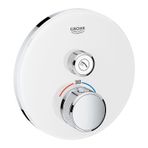 Grohe 29150LS0 Krom Beyaz Ankastre Term Banyo Batarya