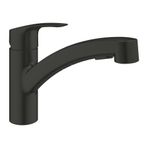 Grohe 303052431 Eurosmart Mat Siyah Tek Kumandalı Spiralli Eviye Bataryası