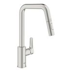 Grohe 30619DC0 Eurosmart 2 Akışlı Supersteel Eviye Bataryası