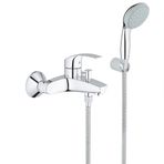 Grohe 33302002 Eurosmart Krom Banyo Bataryası ve El Duşu Seti