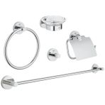 Grohe 40344001 Essentials 5'i Bir Arada Banyo Aksesuar Seti