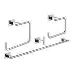 Grohe 40778001 Essentials Cube Dörtlü Banyo Aksesuar Seti