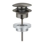 Grohe 65807AL0 Brushed Hard Graphite Bas Aç Tapa Takımı