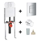 Grohe 8 cm Duvariçi İnce Gömme Rezervuar Seti