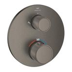 Grohe Atrio Private Collection Entegre kapatma/yönlendirme vanası ve düğmeli 2 çıkışlı termostatik duş bataryası - 24396