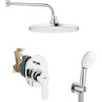 Grohe Bauedge Ankastre Banyo/duş Seti (El Duşu ve Tepe Duşu) - Krom