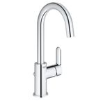 GROHE BauEdge - Tek Kollu Lavabo Armatürü (Su Tasarruflu, DN15, L Boyut), Krom, 23760000