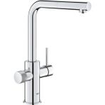 Grohe Blue Pure Minta Arıtma Çıkışlı Spiralli Eviye Bataryası - 30590000 - Gri