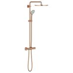 Grohe Euphoria - 310 duş sistemi THM fırçalanmış sıcak gün batımı