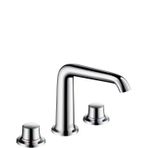 Grohe Hans lavabo-Dreilochbatterie Bouroullec 155 çekme çubuksuz, krom kaplama, 19141000
