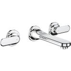 Grohe Veris 3 Delikli Duvardan Lavabo Bataryası, Krom 20181000