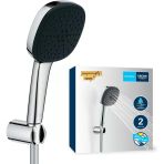 Grohe Vitalio Comfort 110 El Duşu Seti, 110Mm Kare 2 Akışlı El Duşu, Duş Başlığı Tutucu, 1750Mm Duş