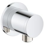 GROHE Vitalio Universal Ankastre El Duşu Çıkışı, Duş Hortumları ile Uyumlu 1 ve 2″ Çıkış Ucu, Duş Başlığı Çıkışı, Krom, 26963001