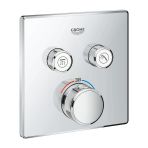 Grohtherm Smartcontrol Ankastre Banyo Bataryası Kare 2Çıkışlı(Sıva Altı Hariç)