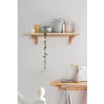 Grootland Ahşap Duvar Rafı Ayaklı, Kitaplık, Saksılık, Banyo Rafı, Mutfak Rafı, Salon Rafı