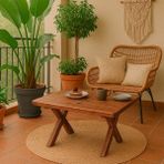 Grootland Orta Sehpa Ahşap Bahçe / Balkon Masası 50x73cm