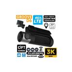 Groove D6 4G LTE 3K QHD Ön+Arka Araç İçi Kamera Sim Kart Destekli Uzaktan Erişim Canlı Takip|WiFi|GP