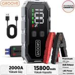 Groove F11 15800 MAH 2000A Taşınabilir Akü Takviye Cihazı