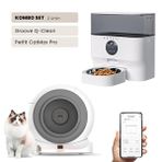 Groove Q-Clean Wi-Fi Akıllı Kedi Tuvaleti Gri - Petfit CatMax Pro 5L Wi-Fi Kameralı Akıllı Otomatik Mama Kabı