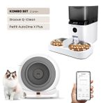 Groove Q-Clean Wi-Fi Otomatik Kedi Tuvaleti Gri - AutoDine X Plus 5L Wi-Fi Kameralı Akıllı Otomatik Mama Kabı