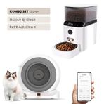 Groove Q-Clean Wi-Fi Otomatik Kedi Tuvaleti Gri - Petfit AutoDine X 5L Wi-Fi Kameralı Akıllı Otomatik Mama Kabı