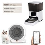 Groove Q-Clean Wi-Fi Otomatik Kedi Tuvaleti Gri - Petfit Elevate X 4L Wi-Fi Akıllı Otomatik Mama Kabı