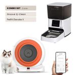 Groove Q-Clean WiFi Akıllı Otomatik Kedi Tuvaleti Turuncu - Petfit Elevate X 4L WiFi Akıllı Otomatik Mama Kabı