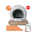 Groove Ti+ 65l Wi-fi Otomatik Akıllı Kedi Tuvaleti Kahverengi Ultra Sessiz+app Kontrol+akıllı Sensör+uv Filtre kahverengi