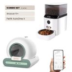 Groove Ti+ Wi-Fi Akıllı Otomatik Kedi Tuvaleti - Petfit AutoDine X 5L Wi-Fi Kameralı Akıllı Otomatik Mama Kabı