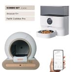 Groove Ti+ Wi-Fi Otomatik Kedi Tuvaleti Kahverengi - Petfit CatMax Pro 5L Wi-Fi Kameralı Akıllı Otomatik Mama Kabı