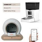 Groove Ti+ Wi-Fi Otomatik Kedi Tuvaleti Kahverengi - Petfit Feline Prime 3L Wi-Fi Kameralı Akıllı Otomatik Mama Kabı