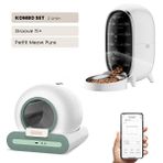 Groove Ti+ Wi-Fi Otomatik Kedi Tuvaleti Yeşil - Petfit Meow Pure 3L Wi-Fi Kameralı Akıllı Otomatik Mama Kabı