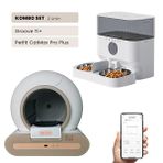 Groove Ti+ WiFi Akıllı Otomatik Kedi Tuvaleti Petfit CatMax Pro Plus 5L WiFiKameralı Akıllı Otomatik Mama Kabı
