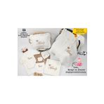 gros shop 4Katlı Müslin Kumaş 8'li Bağcıklı Tulum %100 Pamuk Hastane Çıkışı (Kişiye Özgü İsimli Nakış Desenli)