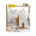 gros shop Müslin 2'li Kimono Bağcıklı Tulum %100 Pamuk Organik (Kişiye Özgü İsimli Nakış Desenli)