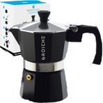 Grosche Milano 3 Cup 150 ml Siyah Moka Pot