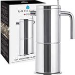 Grosche Milano Stella 4 Cup Aroma Çelik Gümüş Moka Pot