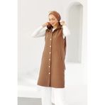 Grosh Fashion Kapitone Uzun Tesettür Yelek